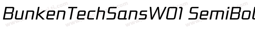 BunkenTechSansW01 SemiBoldttf字体转换
